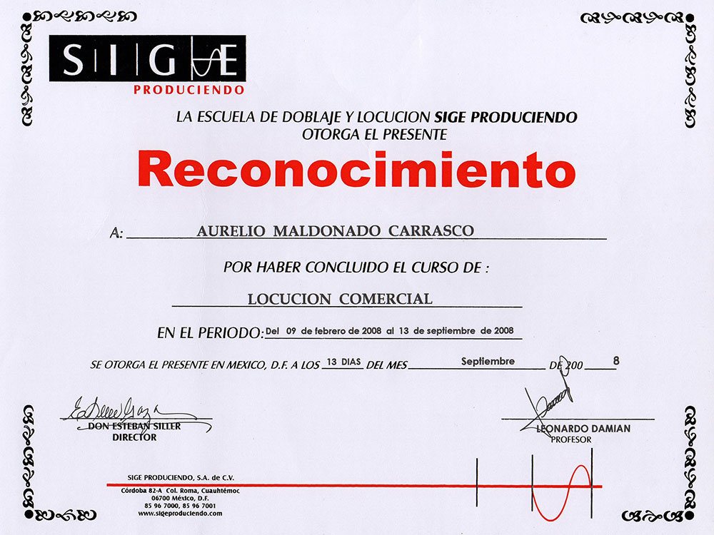 Curso de locución comercial con el legendario don Esteban Siller QUEPD